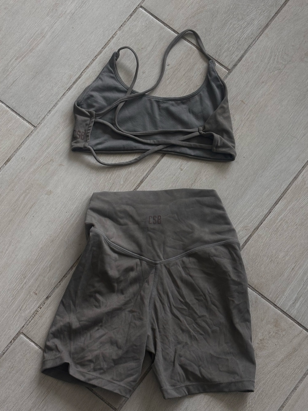 Crop Shop Boutique Women's Athletic Socks and Sleeve Set - taupe - Picture 2 of 2